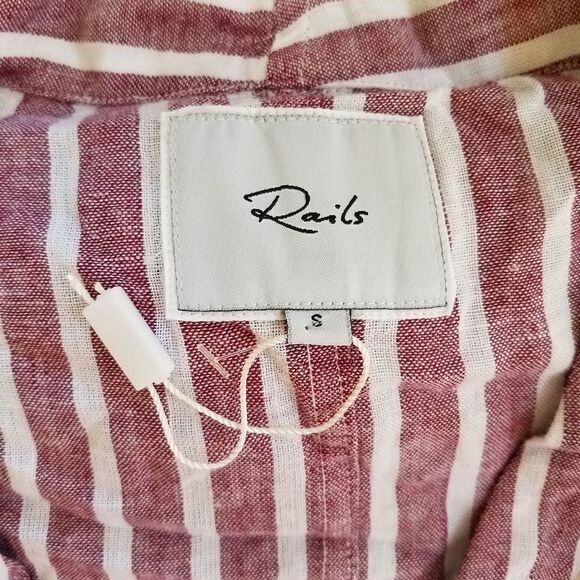 NEW Rails Thea Tie Front Button Up Top sz S - Picture 7 of 8